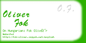 oliver fok business card